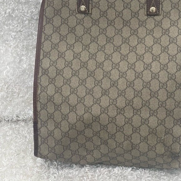Gucci GG Plus Monogram Signature Web Loop Vertical Tote Light Brown - Picture 7 of 16